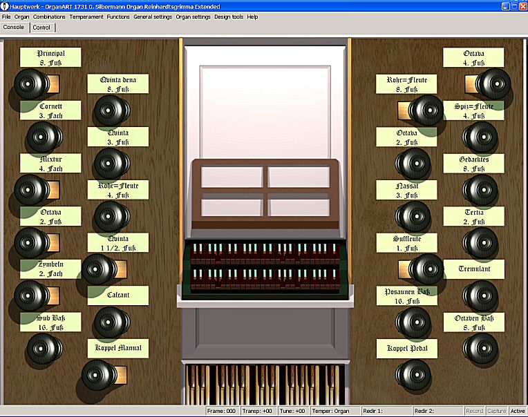 Reinhardtsgrimma, Gottfried-Silbermann-organ 1731 (HW5)